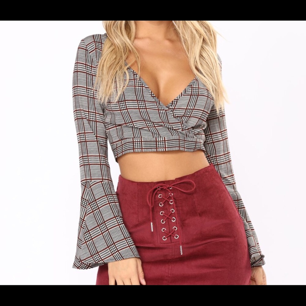 Deep V Cropped Top